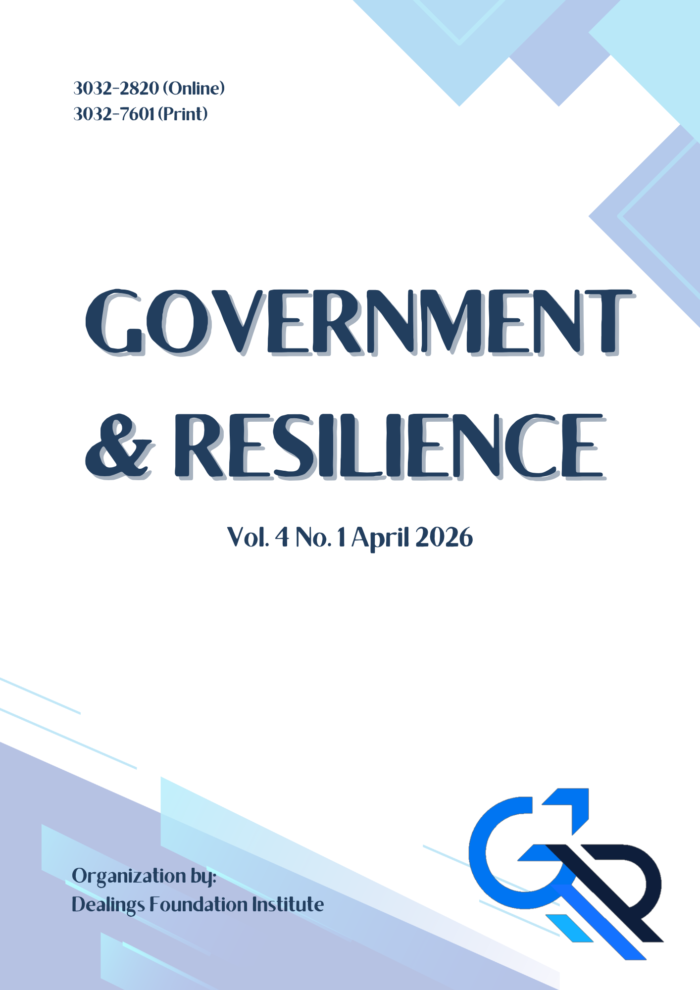 					View Vol. 4 No. 1 (2026): Government & Resilience (April 2026)
				